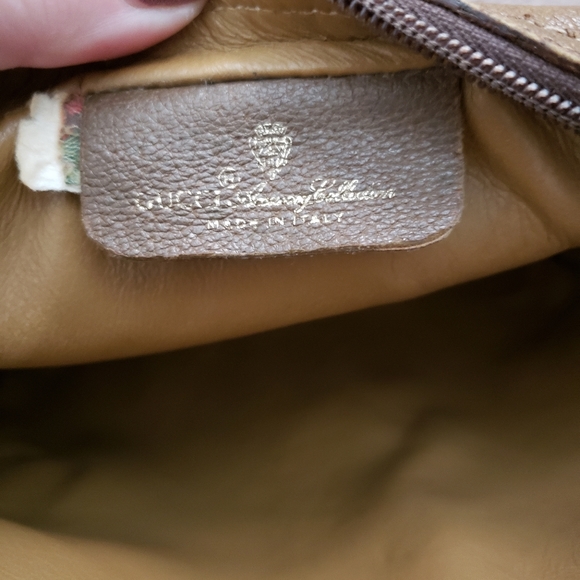 Auth Vintage Gucci red and green stripe clutch bag - Picture 6 of 8